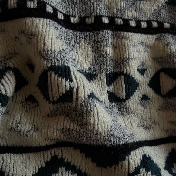 VNTG Expressions Mens Chunky 3D Knit Sweater Size XL 90s Cosby Biggie Coogi RARE - Picture 9 of 10